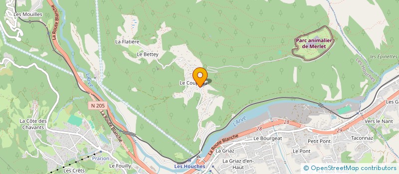 localisation de l'entreprise LABELLAVITA  LES HOUCHES