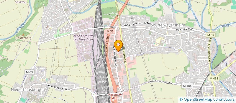localisation de l'entreprise LABELLE AUTO IMPORT SARL à SOUFFELWEYERSHEIM