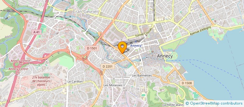 localisation de l'entreprise LABELLE TECHNIC 4 X 4 à ANNECY