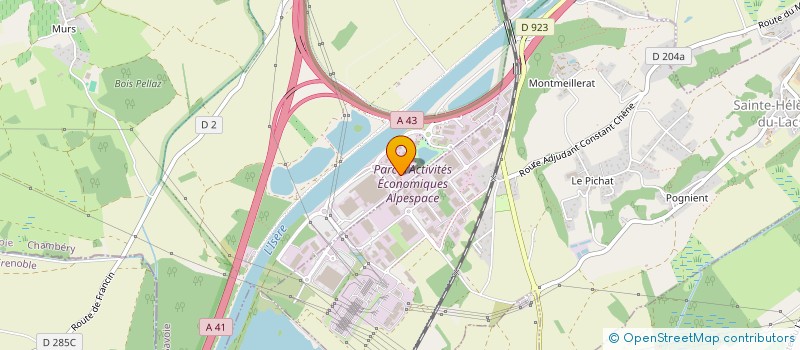 localisation de l'entreprise LABELLEMONTAGNE SERVICES  PORTE-DE-SAVOIE