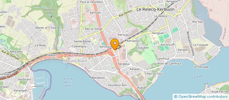 localisation de l'entreprise LABELORN  LE RELECQ-KERHUON