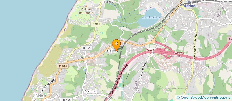 localisation de l'entreprise LABELUR à BIDART