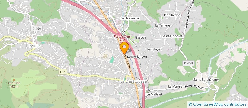 localisation de l'entreprise LABELVIE à LA DESTROUSSE
