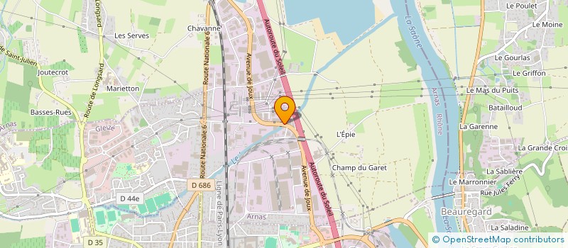 localisation de l'entreprise LABELYSEES  ARNAS