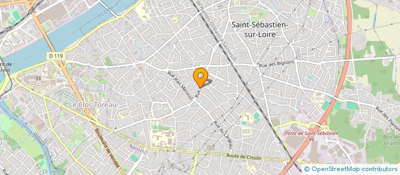 localisation de l'entreprise LABENAM à ST SEBASTIEN SUR LOIRE