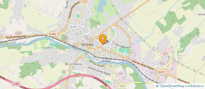 localisation de l'entreprise LABENNE  ORTHEZ