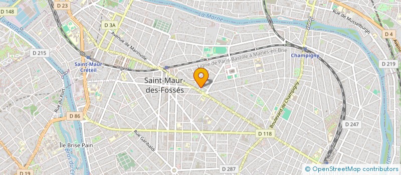 localisation de l'entreprise LABERGERE à SAINT-MAUR-DES-FOSSES