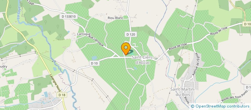 localisation de l'entreprise LABESA  SAINT-CIERS-D'ABZAC