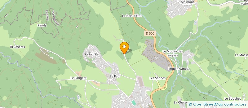 localisation de l'entreprise LABESSE INVEST  SAINT-JUST-MALMONT