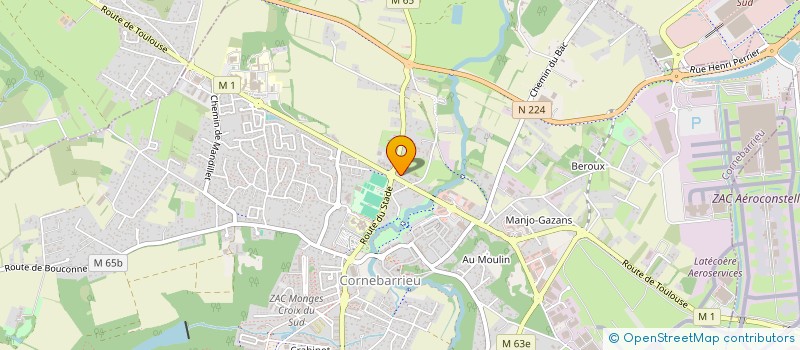 localisation de l'entreprise LABEUR  CORNEBARRIEU