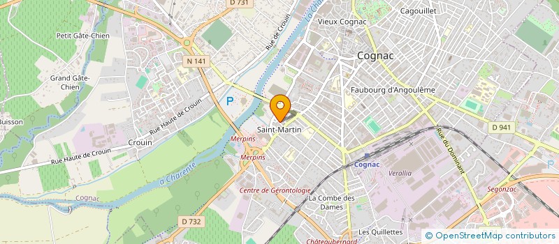 localisation de l'entreprise LABEXAN à COGNAC