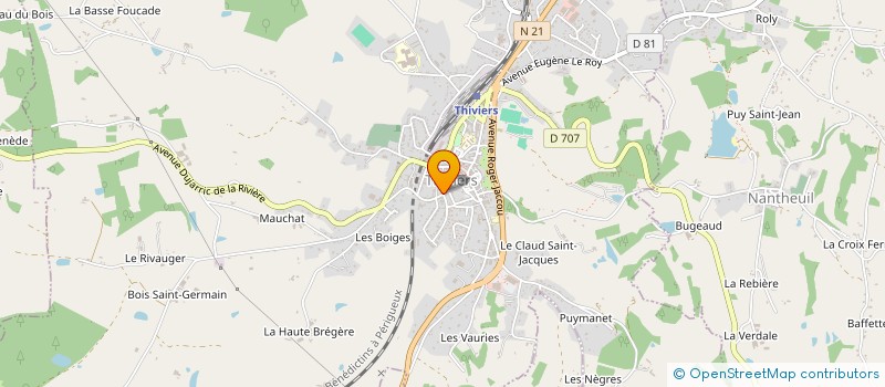 localisation de l'entreprise LABEYLIE FLEURS à THIVIERS