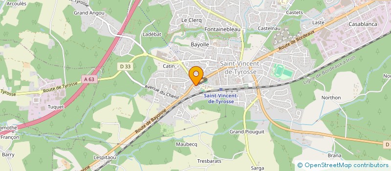 localisation de l'entreprise LABEYRIE FINE FOODS FRANCE  SAINT-GEOURS-DE-MAREMNE