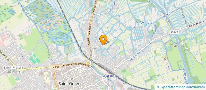 localisation de l'entreprise LABF  SAINT-OMER