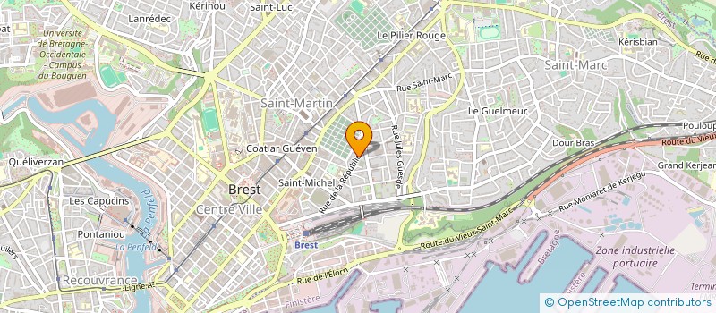 localisation de l'entreprise LABF IND à BREST