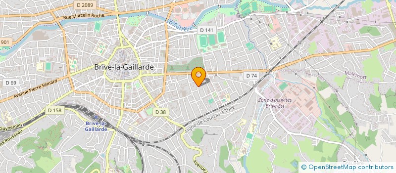 localisation de l'entreprise LABFAB  BRIVE-LA-GAILLARDE