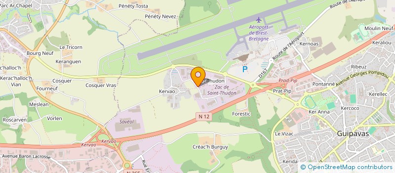 localisation de l'entreprise LABI  GUIPAVAS