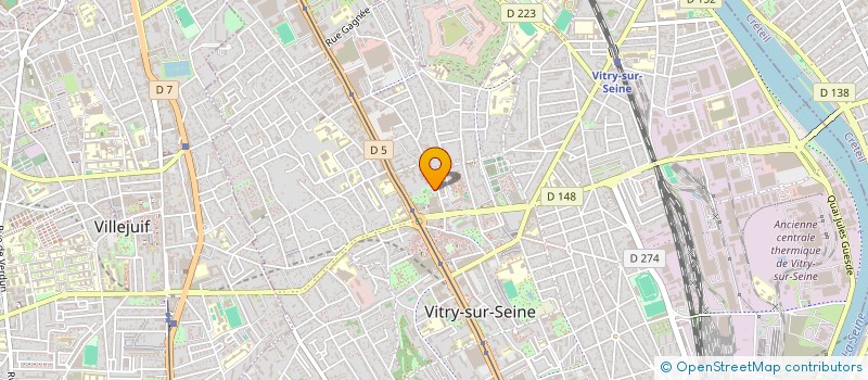 localisation de l'entreprise LABIANA à VITRY-SUR-SEINE