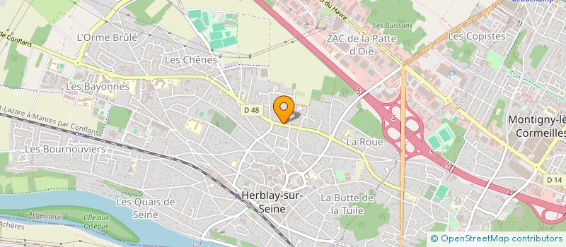 localisation de l'entreprise LABICHE                       ROBER  HERBLAY-SUR-SEINE