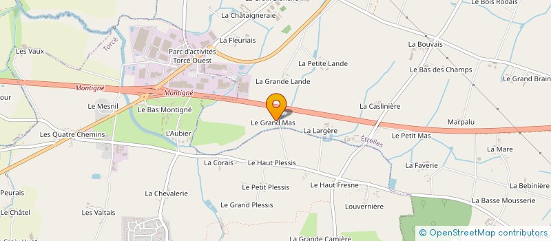 localisation de l'entreprise LABIGNE MACONNERIE  ETRELLES