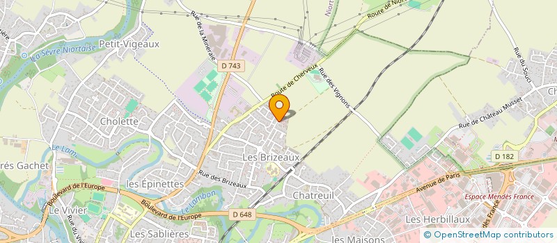 localisation de l'entreprise LABITA à NIORT