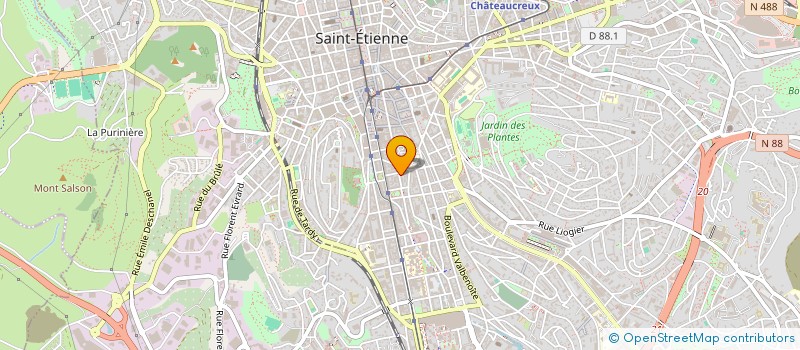 localisation de l'entreprise LABKITCHEN  SAINT-ETIENNE