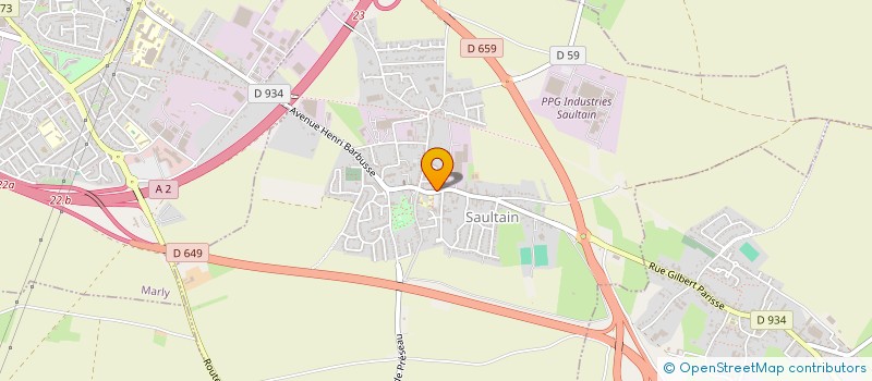 localisation de l'entreprise LABLANCHE - MOREL  SAULTAIN