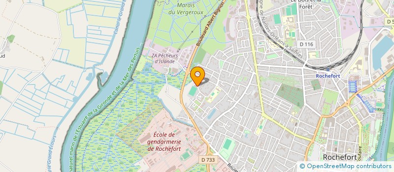 localisation de l'entreprise LABO 17 DIAGNOSTICS ET ENVIRONNEMENT  ROCHEFORT