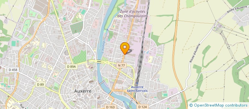 localisation de l'entreprise LABO 2A à AUXERRE