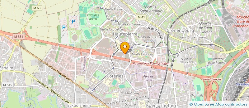 localisation de l'entreprise LABO 3D HAUTEPIERRE à STRASBOURG