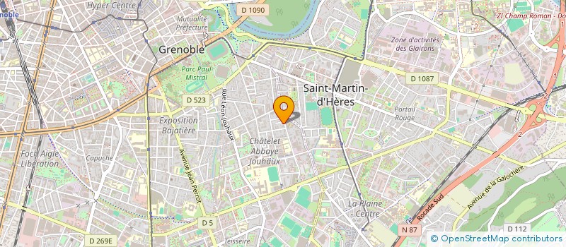 localisation de l'entreprise LABO 5 à GRENOBLE