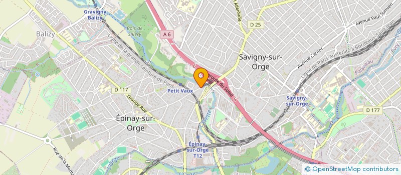 localisation de l'entreprise LABO-A2P LABORATOIRE D'ANALYSES DES POLLUANTS ET PRODUITS DE L'ENVIRONNEMENT à EPINAY-SUR-ORGE
