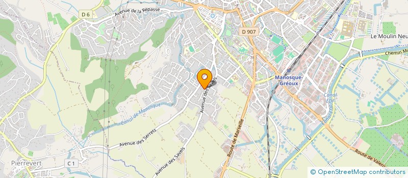 localisation de l'entreprise LABO ANALYSE BIOLOGIE MEDICALE DUPUIS à MANOSQUE