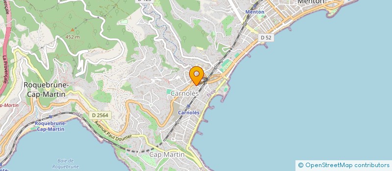 localisation de l'entreprise LABO ANALYSES BIOLOGIE MED T.LOIZZO à ROQUEBRUNE-CAP-MARTIN