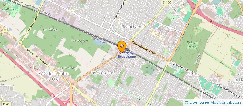 localisation de l'entreprise LABO ANALYSES MED LA CROIX BLANCHE  MONTIGNY-LES-CORMEILLES