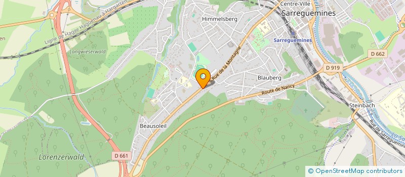 localisation de l'entreprise LABO ANALYSES MEDICALES CENTRE à SARREGUEMINES