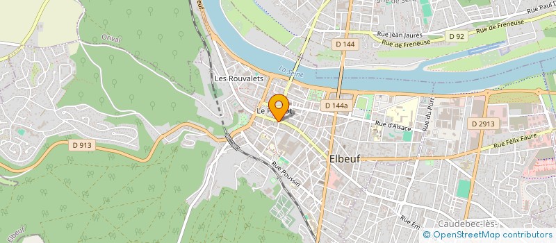 localisation de l'entreprise LABO AUDITION  ELBEUF