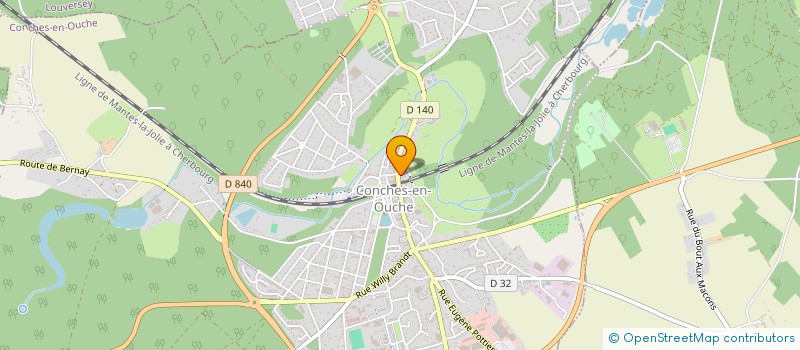 localisation de l'entreprise LABO AUDITION - CONCHES  CONCHES-EN-OUCHE