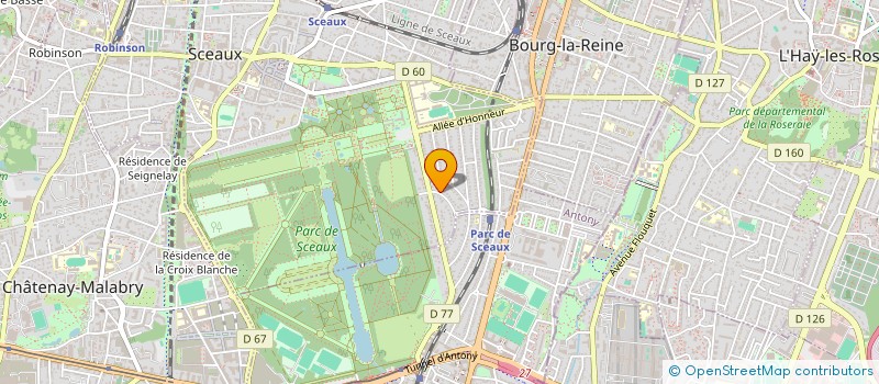 localisation de l'entreprise LABO BAGNEUX à SCEAUX