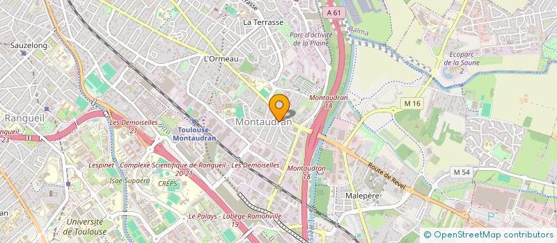 localisation de l'entreprise LABO BRUNET  TOULOUSE