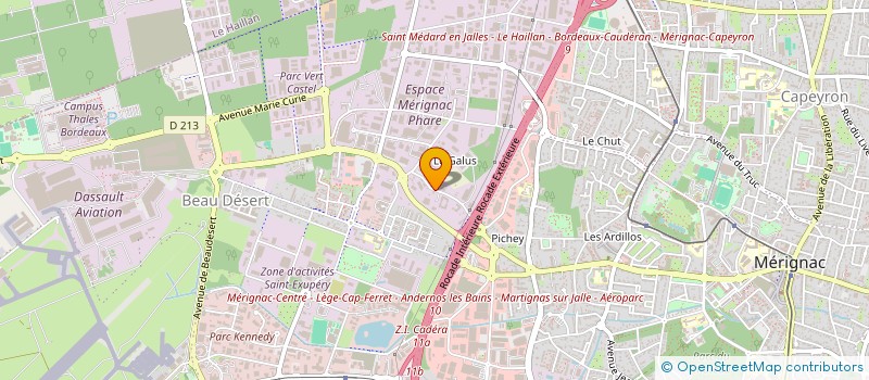 localisation de l'entreprise LABO CAFEINCUP  MERIGNAC