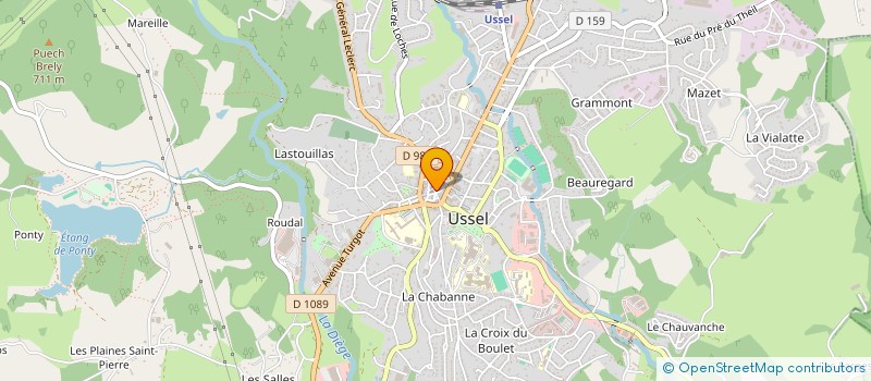 localisation de l'entreprise LABO CALLA à USSEL