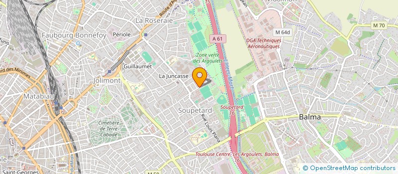 localisation de l'entreprise LABO CALYPSE à TOULOUSE