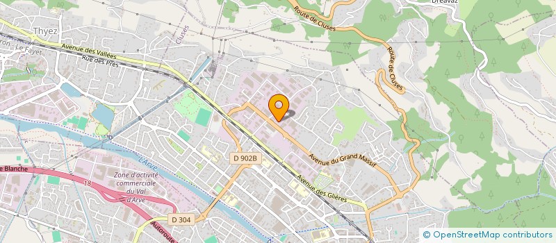 localisation de l'entreprise LABO CMC  CLUSES