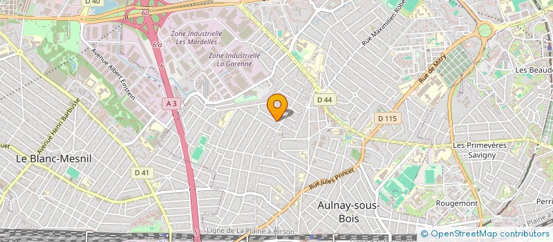 localisation de l'entreprise LABO CONCEPT à AULNAY-SOUS-BOIS