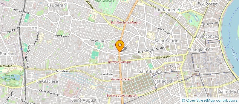 localisation de l'entreprise LABO CORRECTION AUDITIVE BORDEAUX - LCA à BORDEAUX