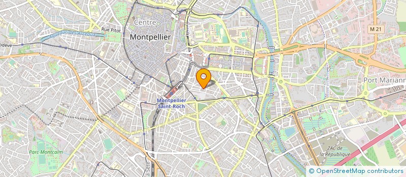 localisation de l'entreprise LABO COSM PARF PROD LUXE FRAN à MONTPELLIER