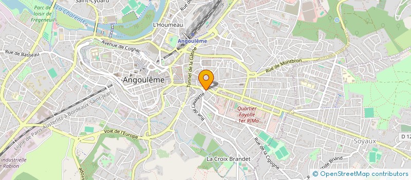localisation de l'entreprise LABO D ACOUSTIQUE MEDICAL à ANGOULEME