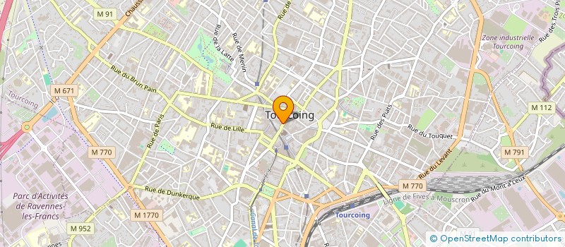 localisation de l'entreprise LABO D'INFORMATION & CORRECTION AUDITIVE à TOURCOING