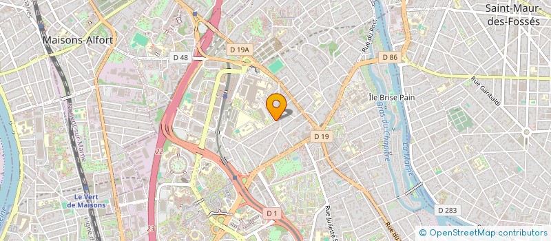 localisation de l'entreprise LABO DE BIOCHIMIE DU TISSU CONJONCTIF  CRETEIL